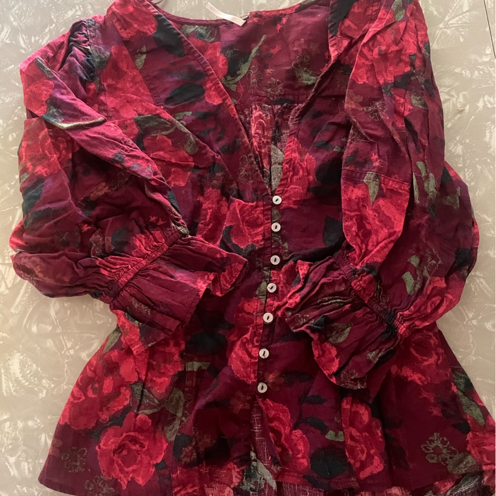 Free people rose blouse